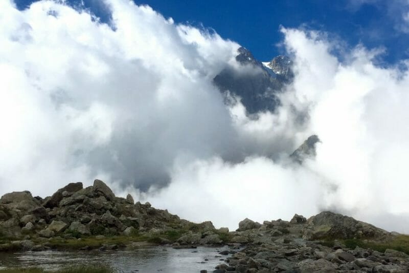 La randonnée vers le Refuge du Glacier Blanc