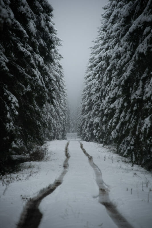 Bivouac hivernal dans les Hautes Fagnes