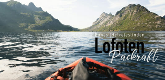 Packraft in Lofoten and ascent of Helvestinden