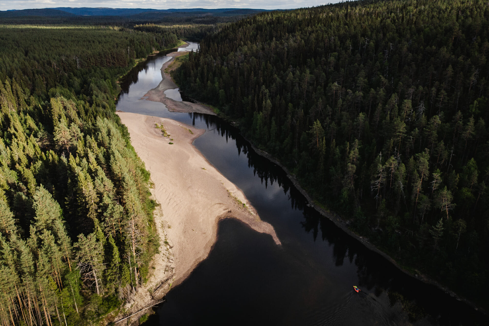 Packraft sur la rivière Oulanka - Laponie finlandaise