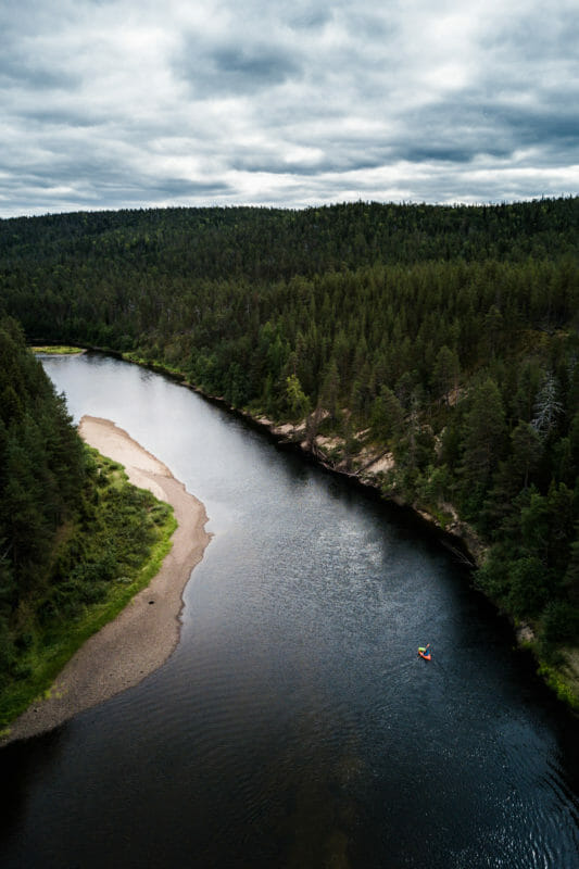 Packraft sur la rivière Oulanka - Itinéraire de 7 jours en Laponie