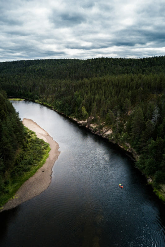 Packraft sur la rivière Oulanka - Laponie finlandaise