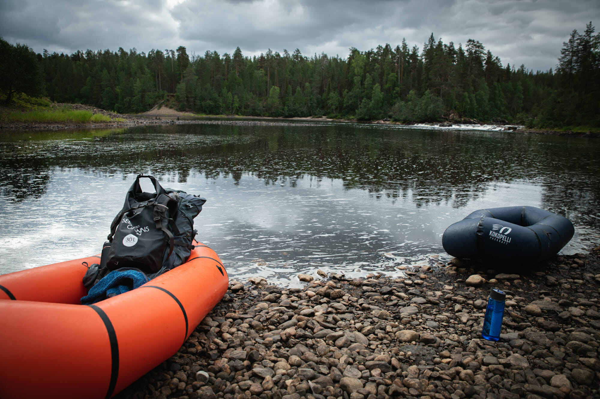 Packraft sur la rivière Oulanka - Laponie finlandaise