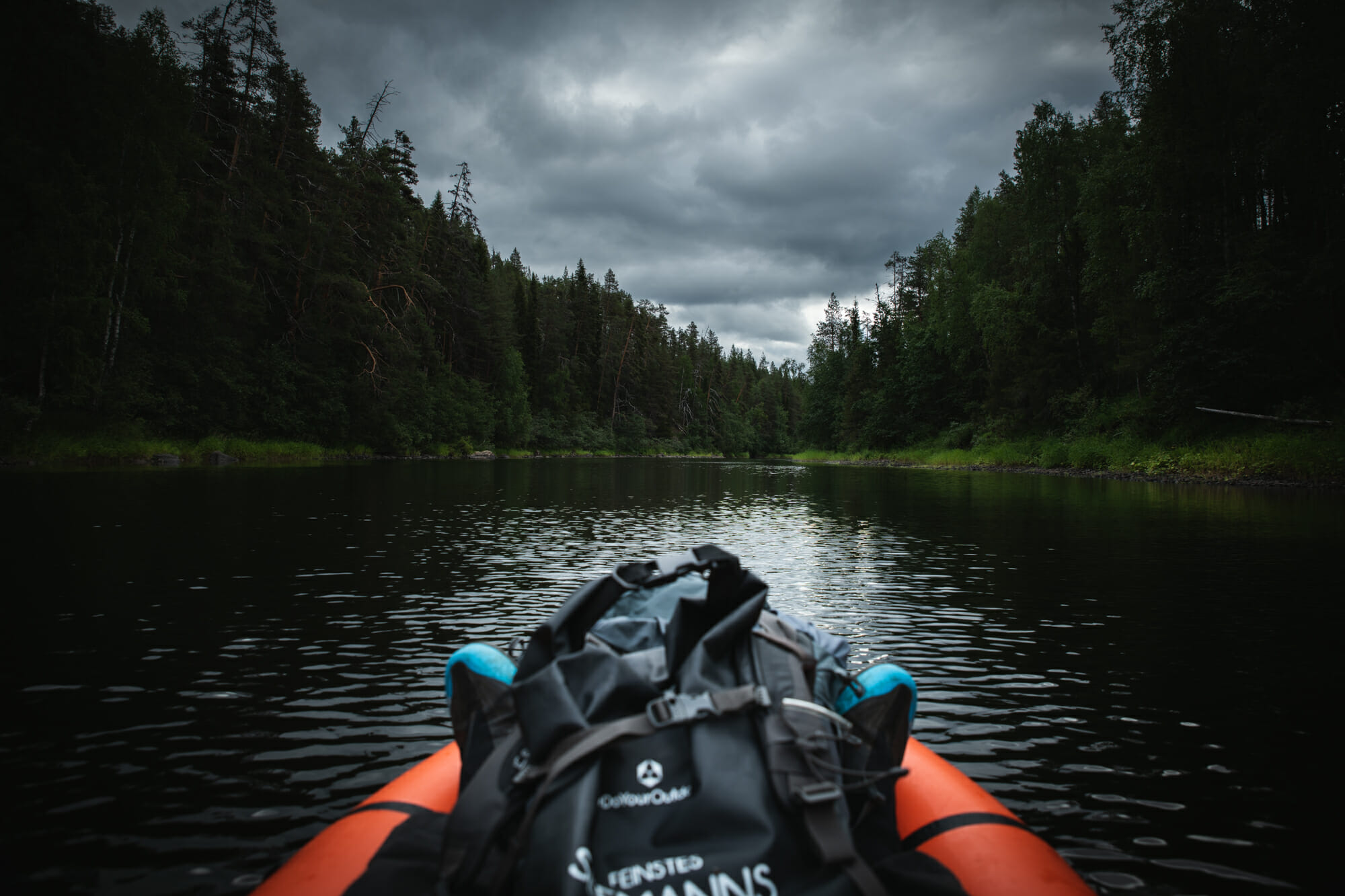 Packraft sur la rivière Oulanka - Laponie finlandaise - parcs nationaux finlandais