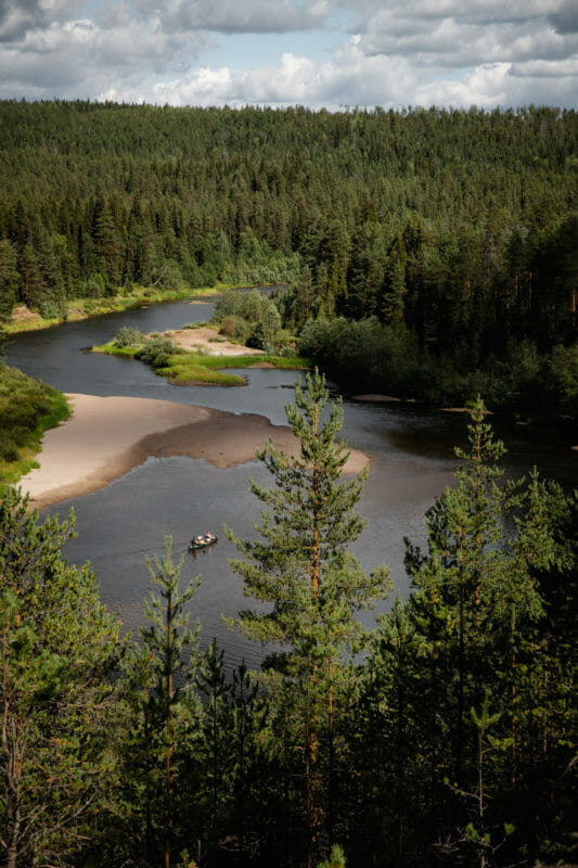 Packraft sur la rivière Oulanka - Laponie finlandaise