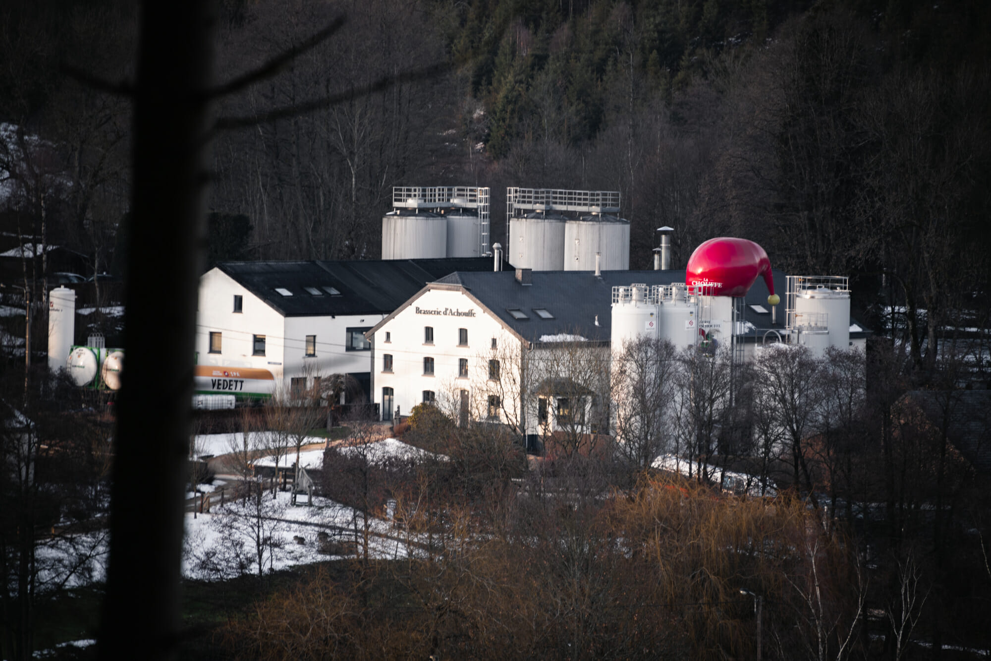 Randonnée hivernale au départ de la brasserie Chouffe