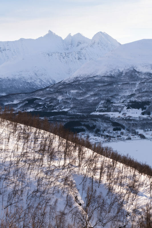 Ascension du Tromsdalstinden en raquette