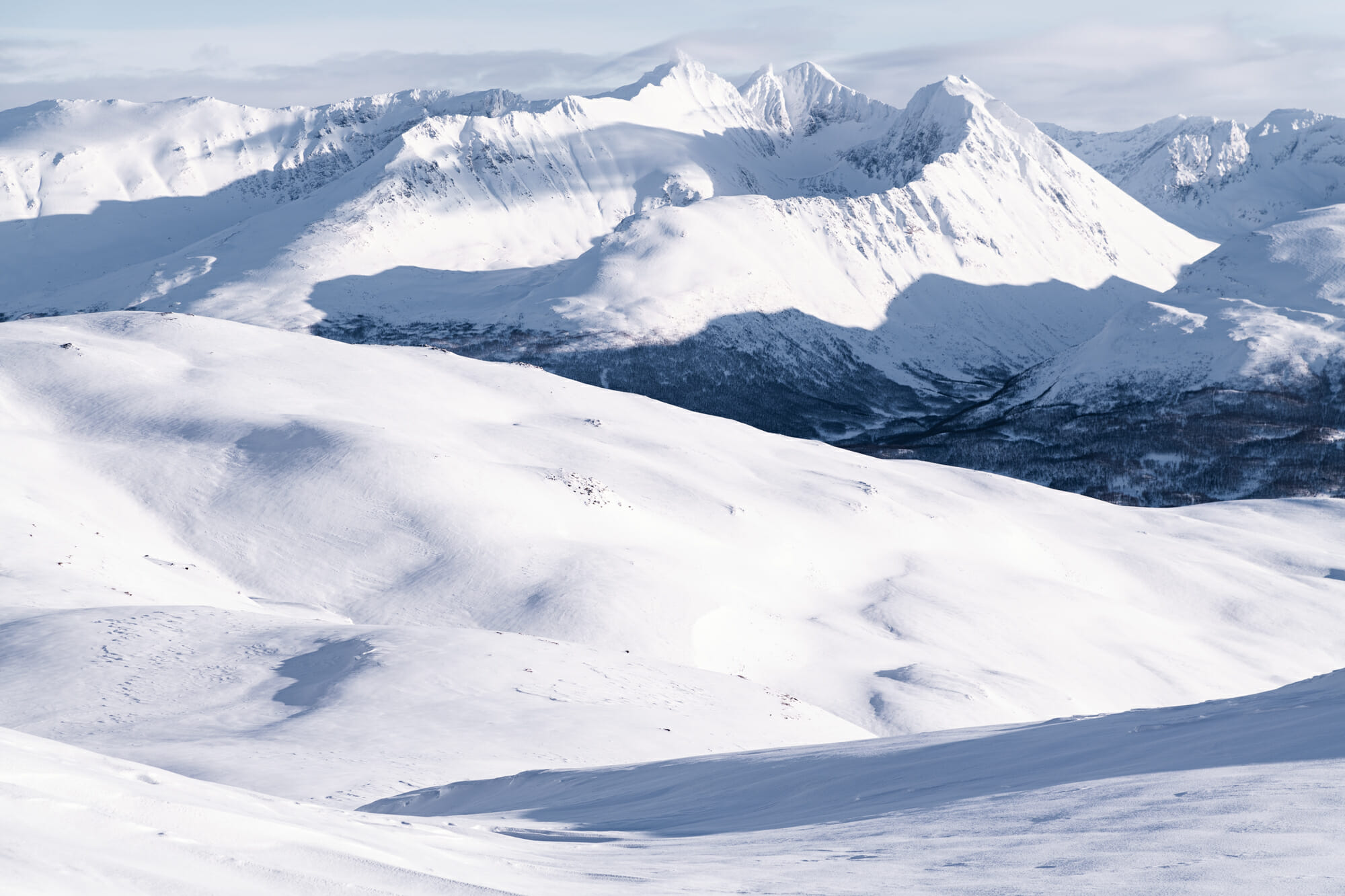 Ascension du Tromsdalstinden en raquette