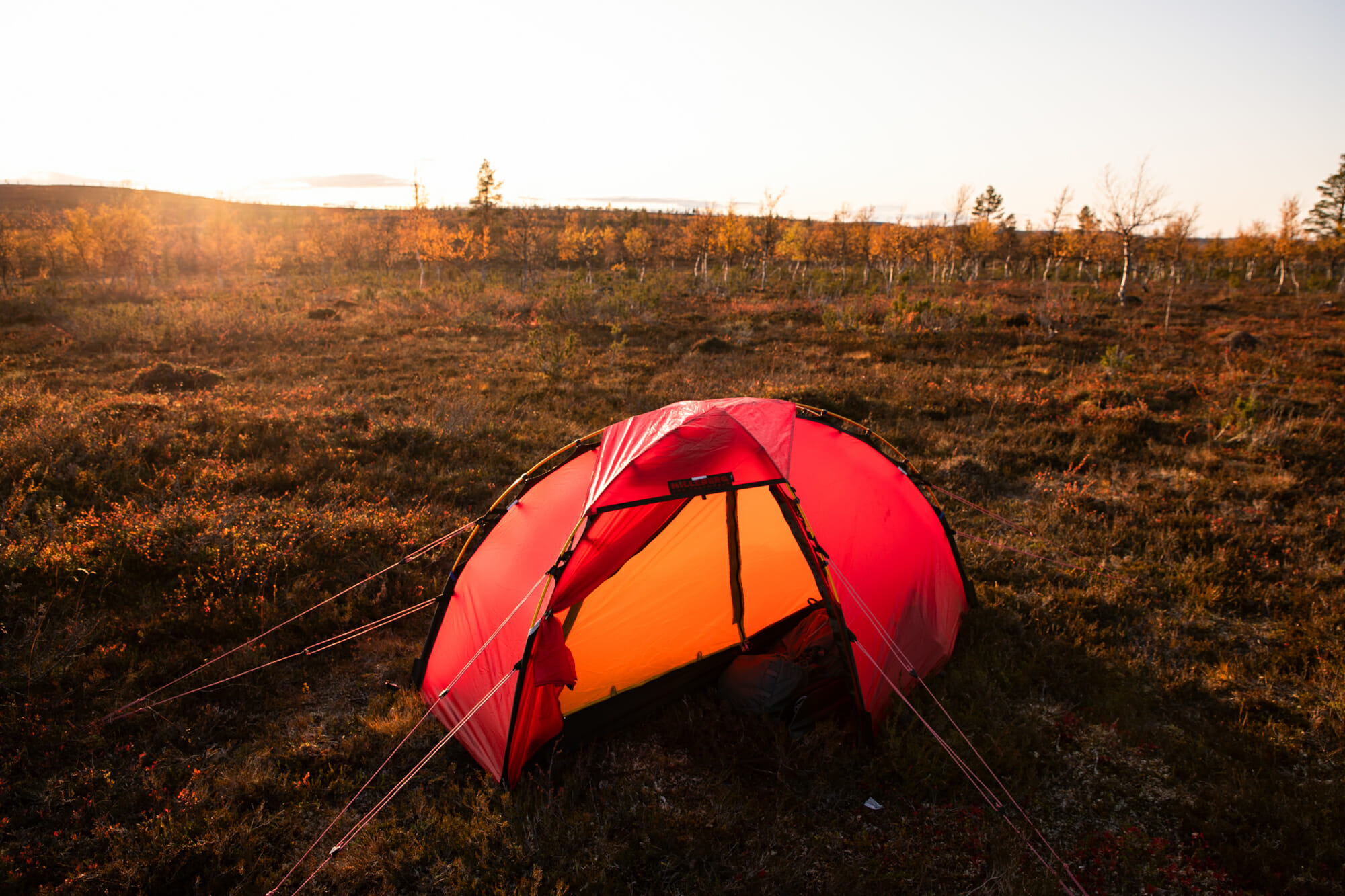 Bivouac en tente dans la zone sauvage de Hammastunturi