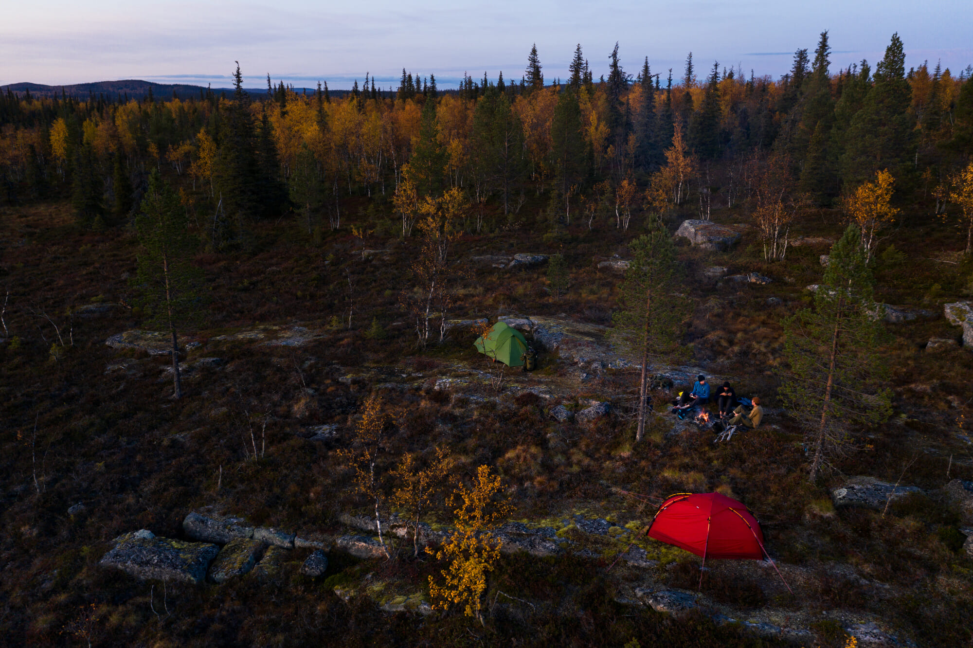 Bivouac en Laponie finlandaise