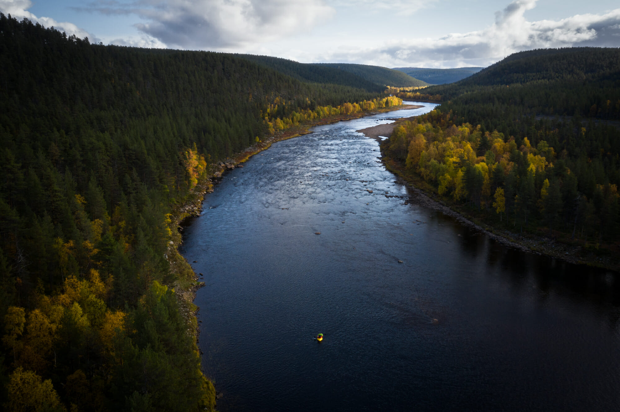 Ivalojoki en Packraft, Laponie finlandaise, Zone sauvage d'Hammastunturi