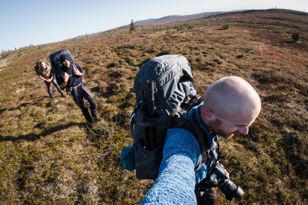 Marche en Laponie finlandaise