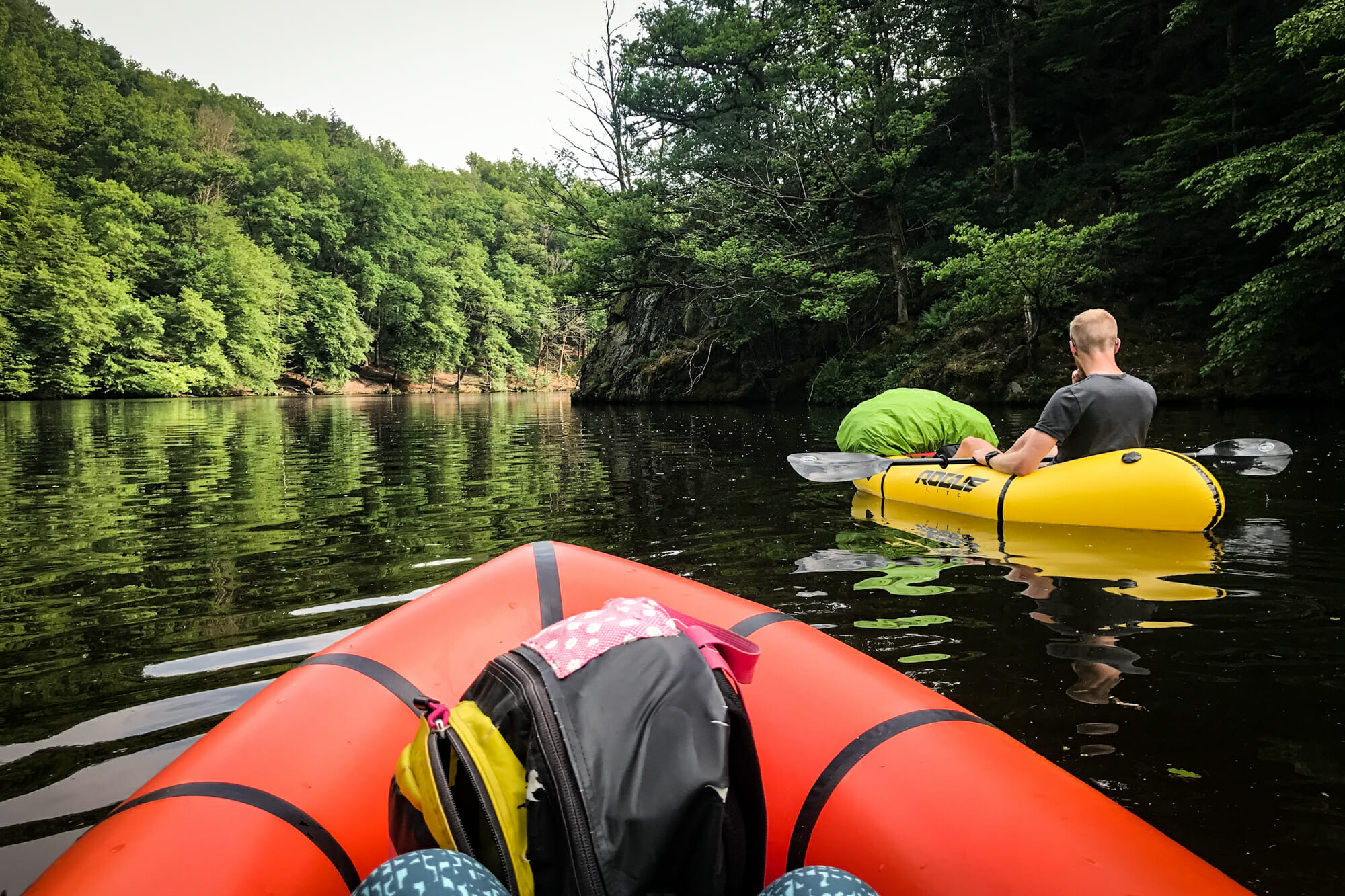 Packraft sur le Lac de Nisramont