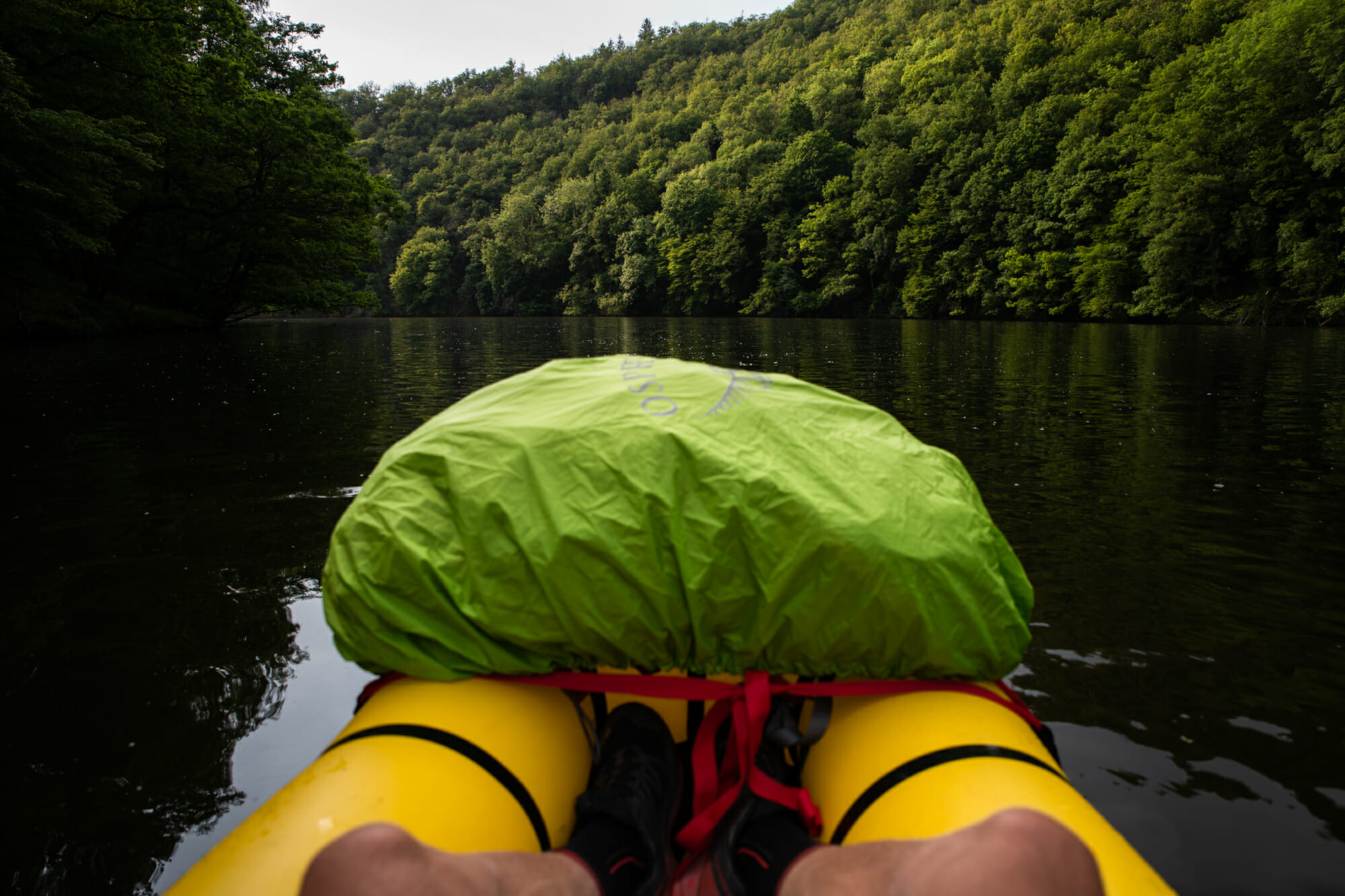 Packraft sur le lac de Nisramont