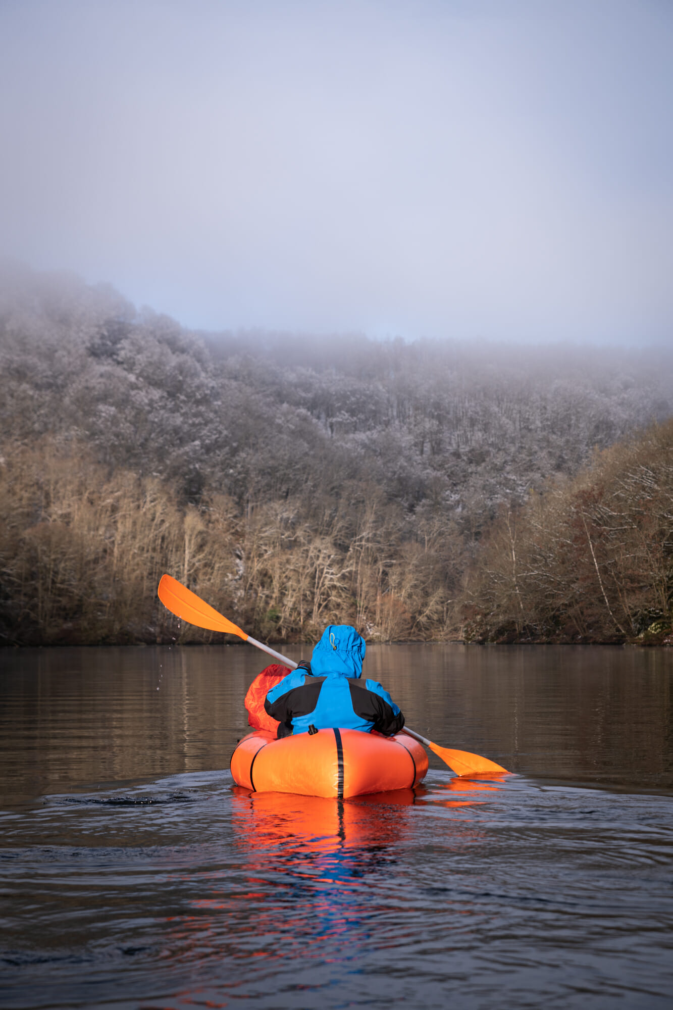 Packraft sur le lac de Nisramont