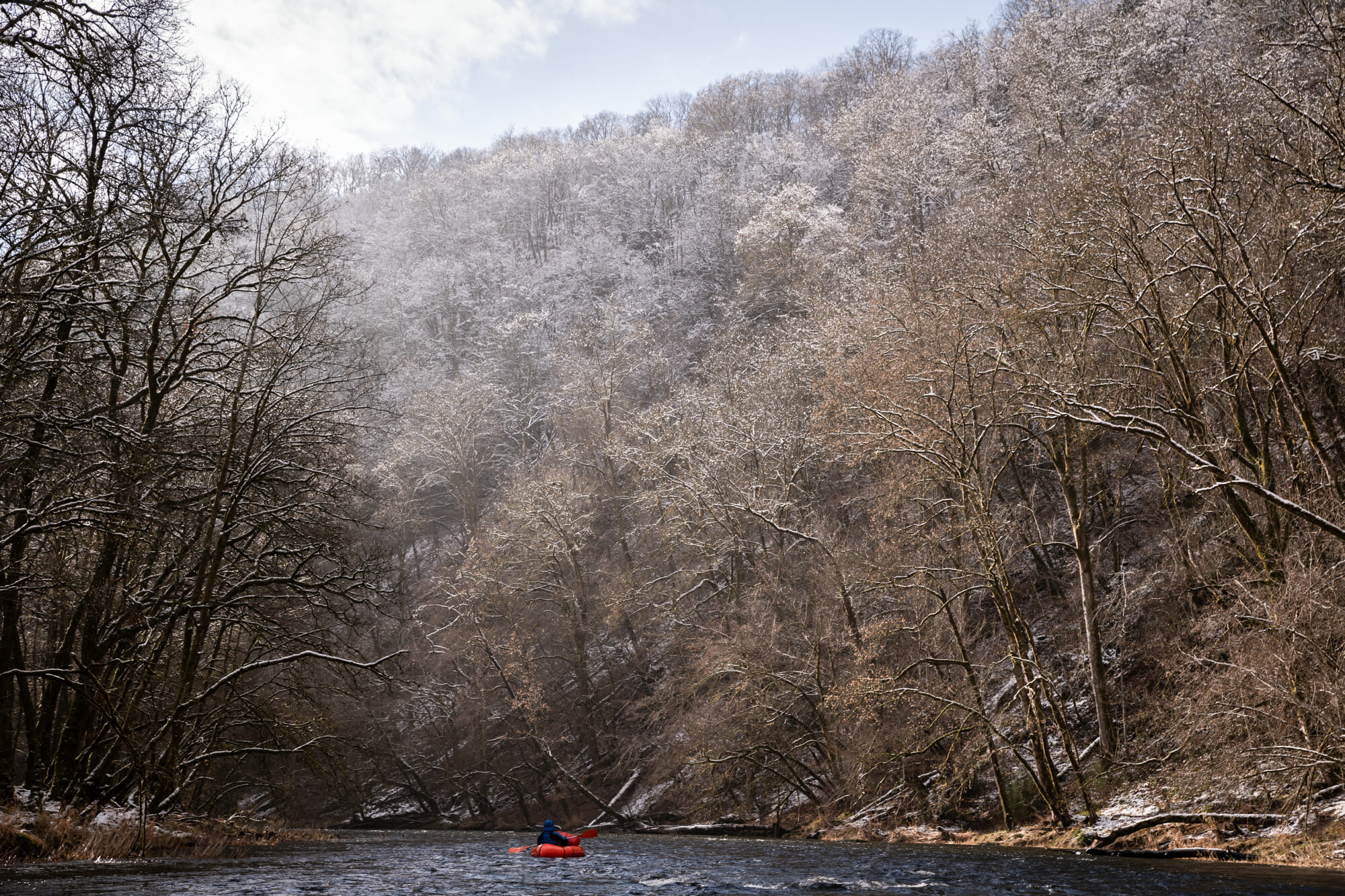 Packraft sur l'Ourthe