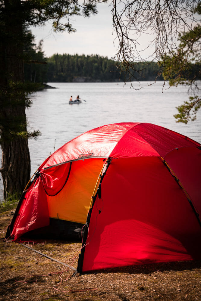 Tente Hilleberg et Canoë dans le Värmland