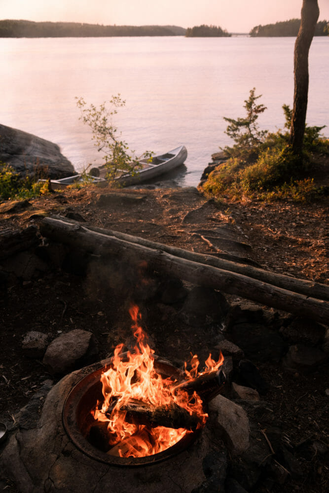 Feu de camps dans le VÄrmland