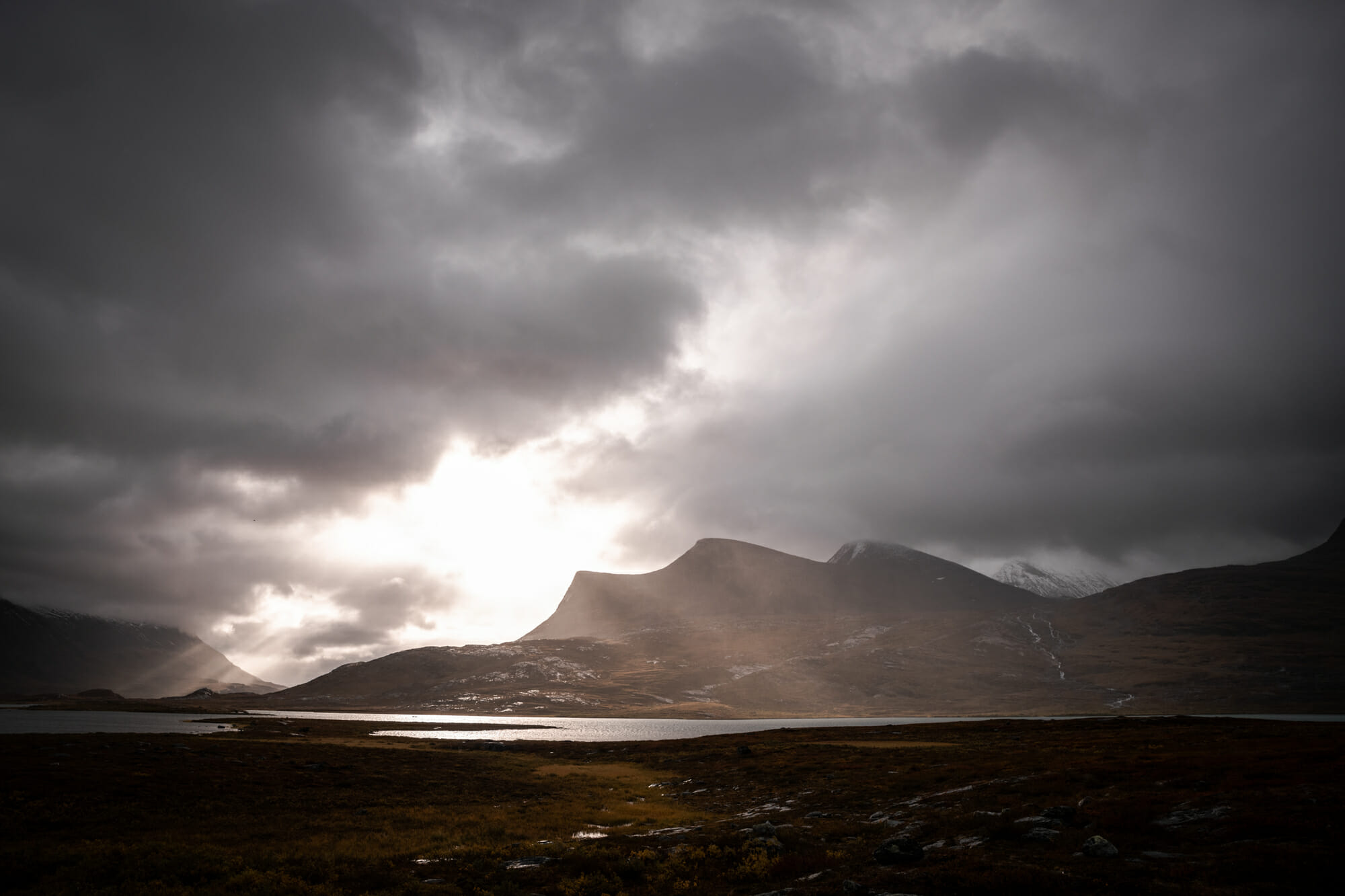 Paysage de fin du monde sur le Kungsleden en Suède