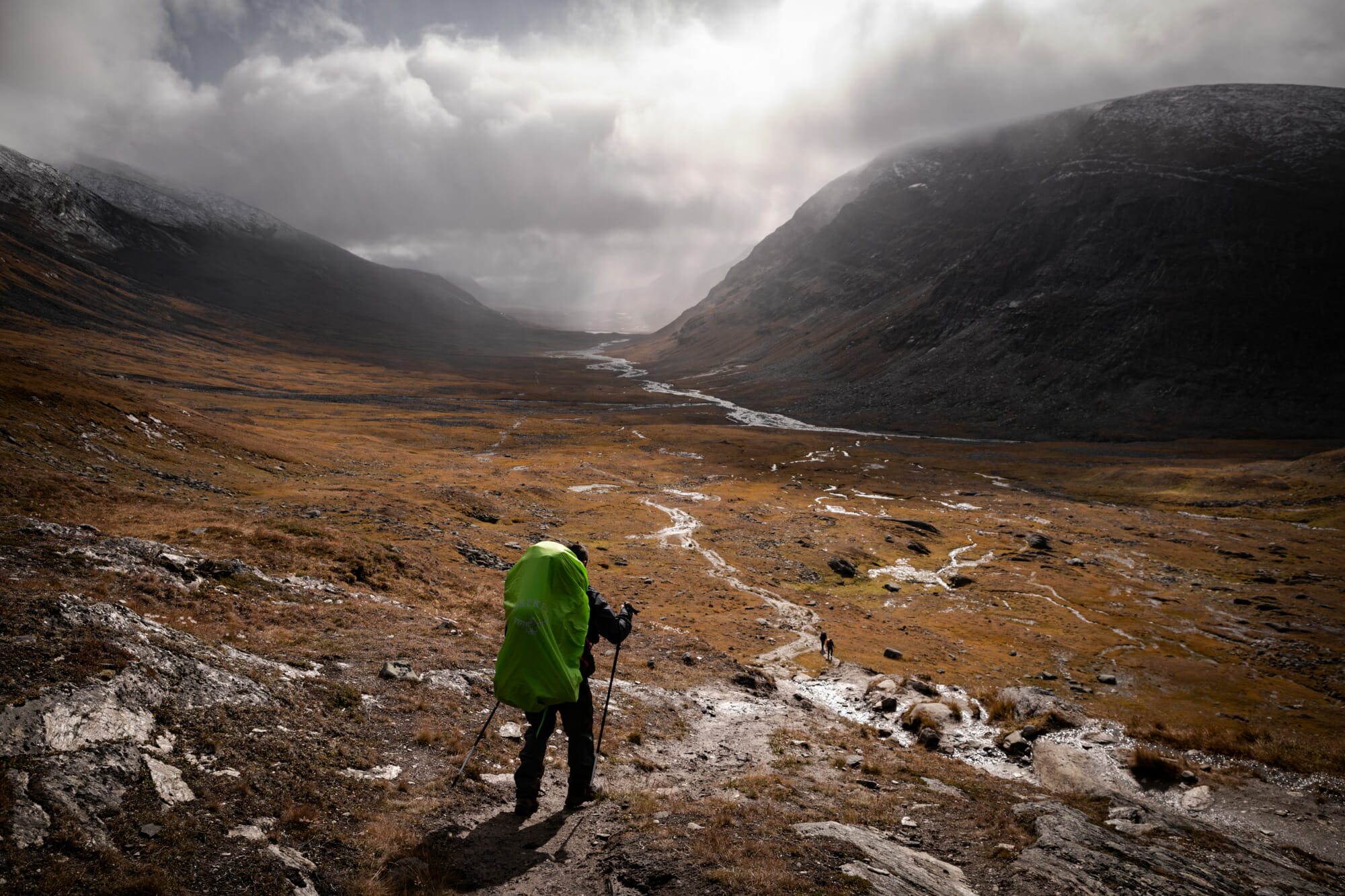 Randonneur sur le Kungsleden