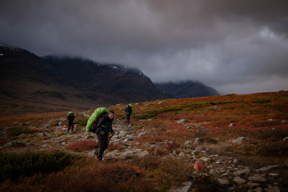 Randonneur sur le Kungsleden