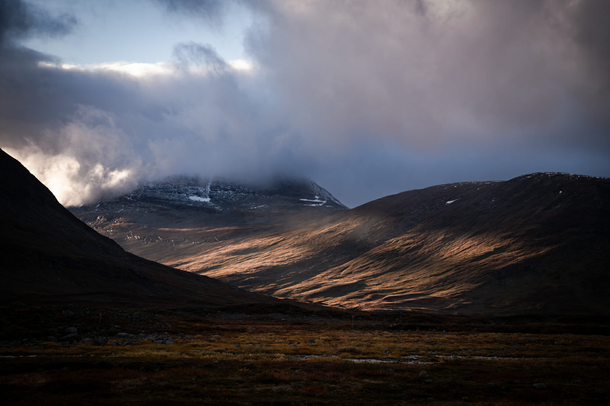 Fin de journée sur le Kungsleden