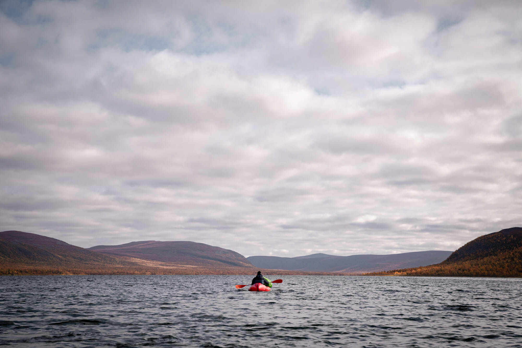 Packraft sur la rivière Kaïtum