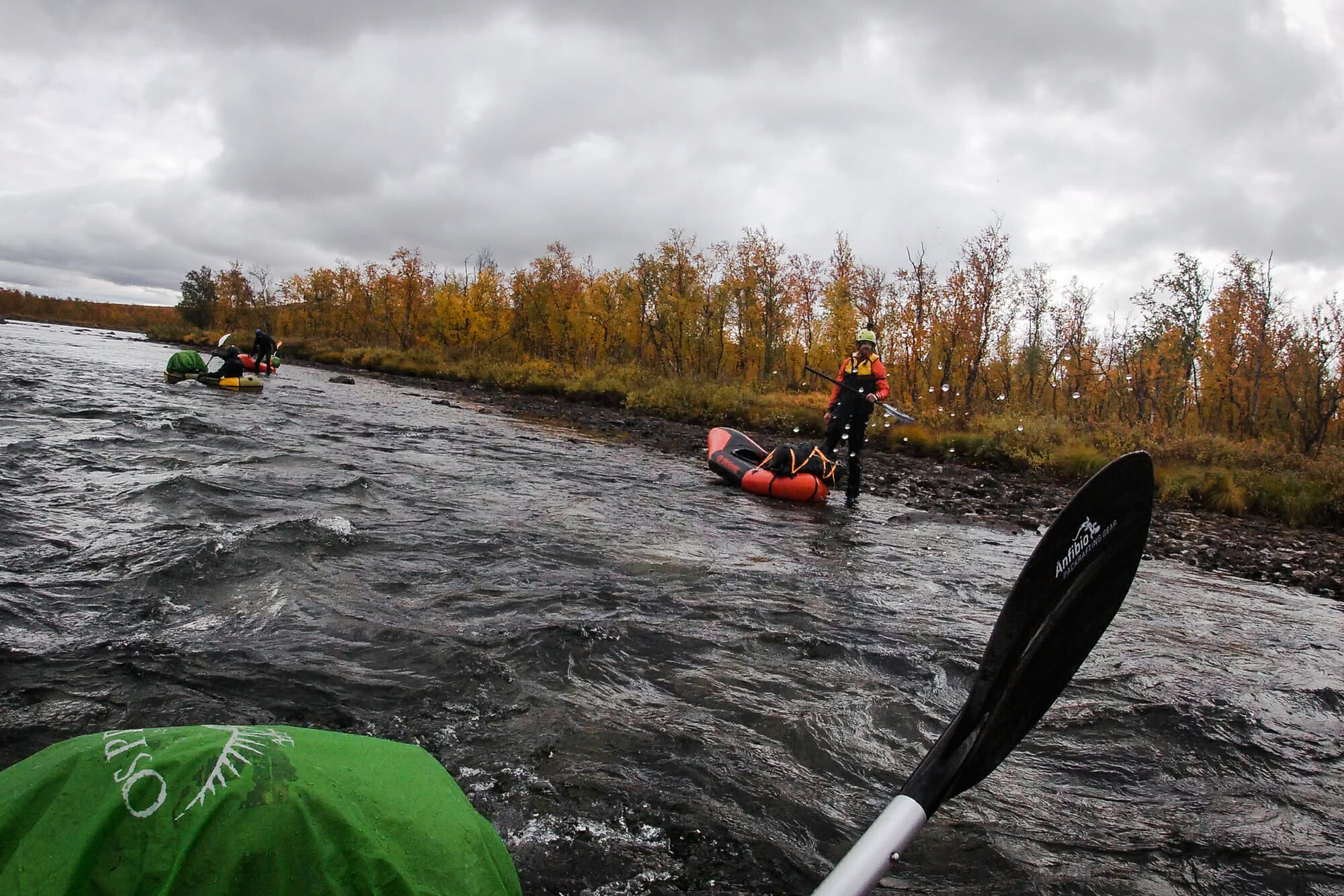 Accident sur la rivière Kaïtum en packraft