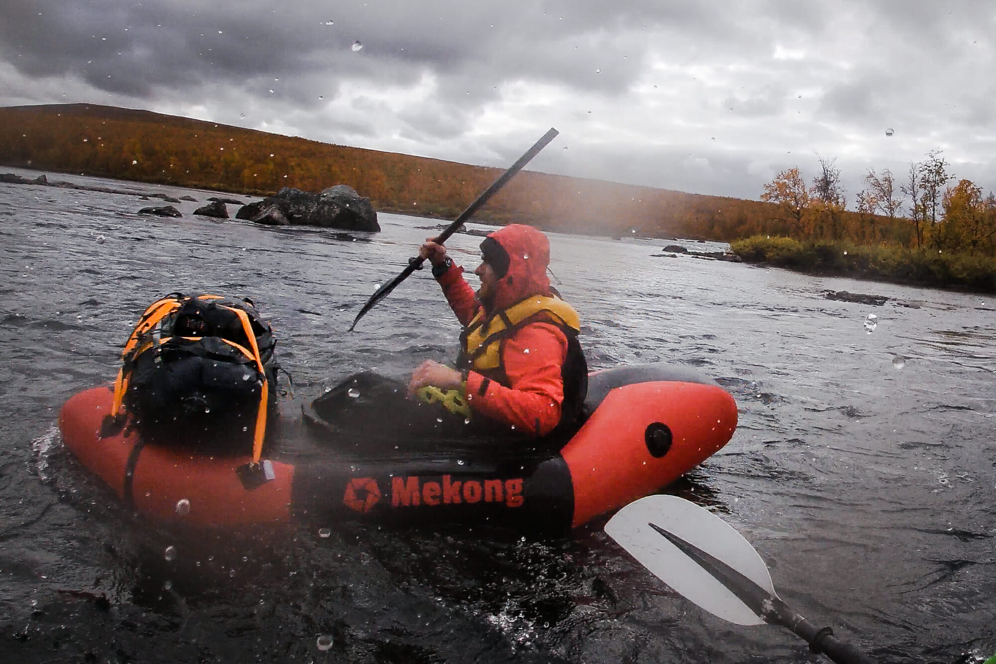 Accident sur la rivière Kaïtum en packraft