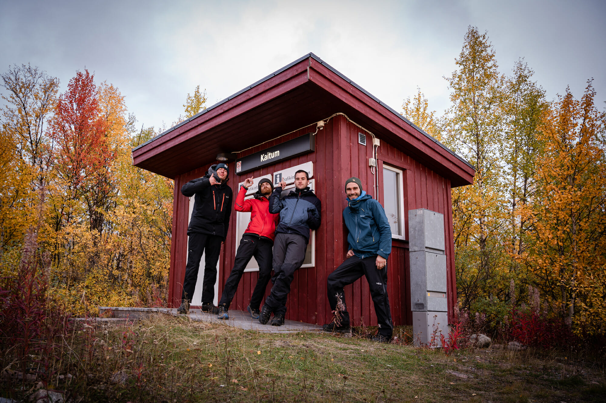 La gare de Kaïtum en Laponie suédoise