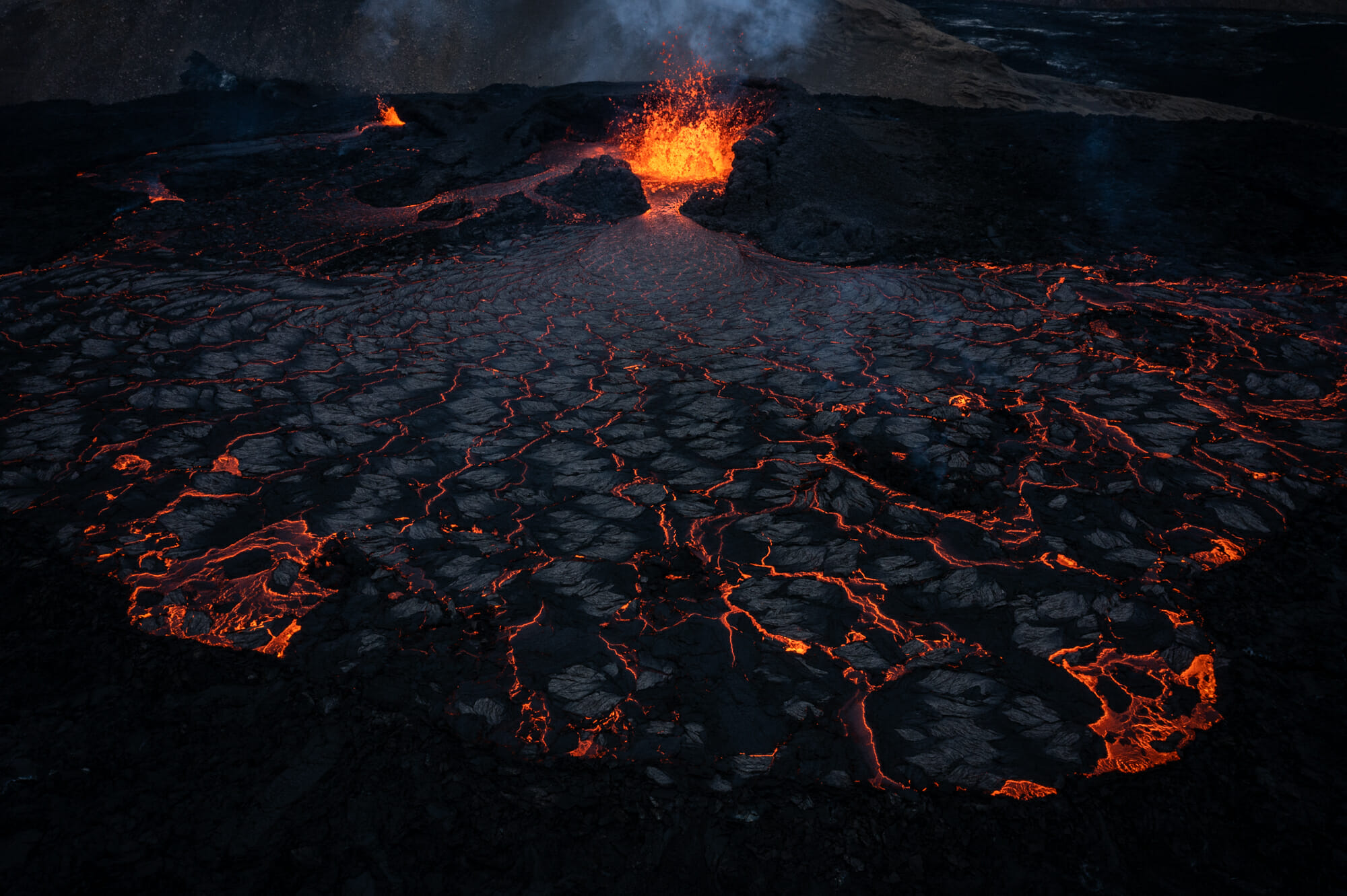 L'éruption du volcan Meradalir en Islande
