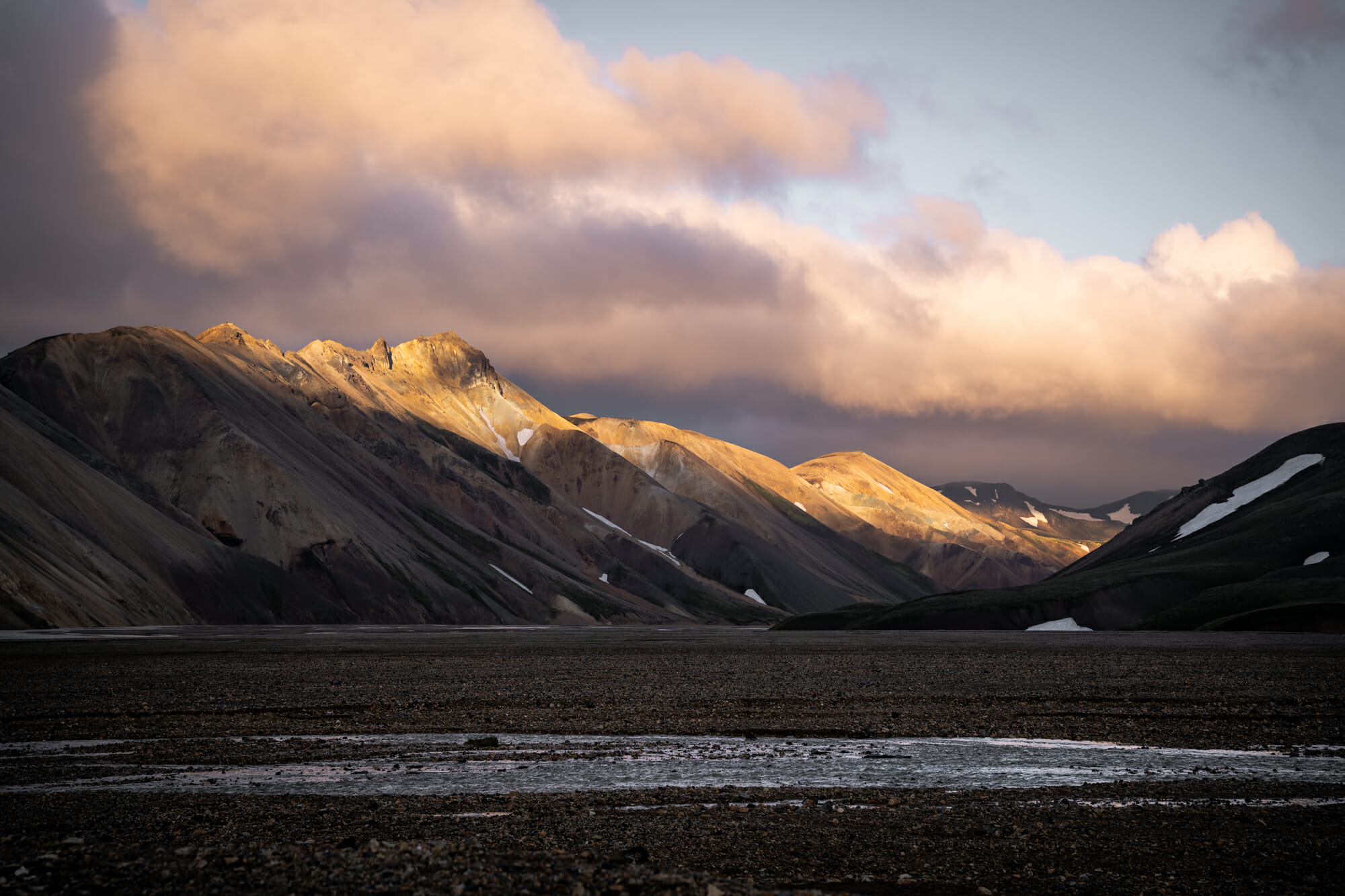 Camps de base du Landmannalaugar sur le Laugavegur