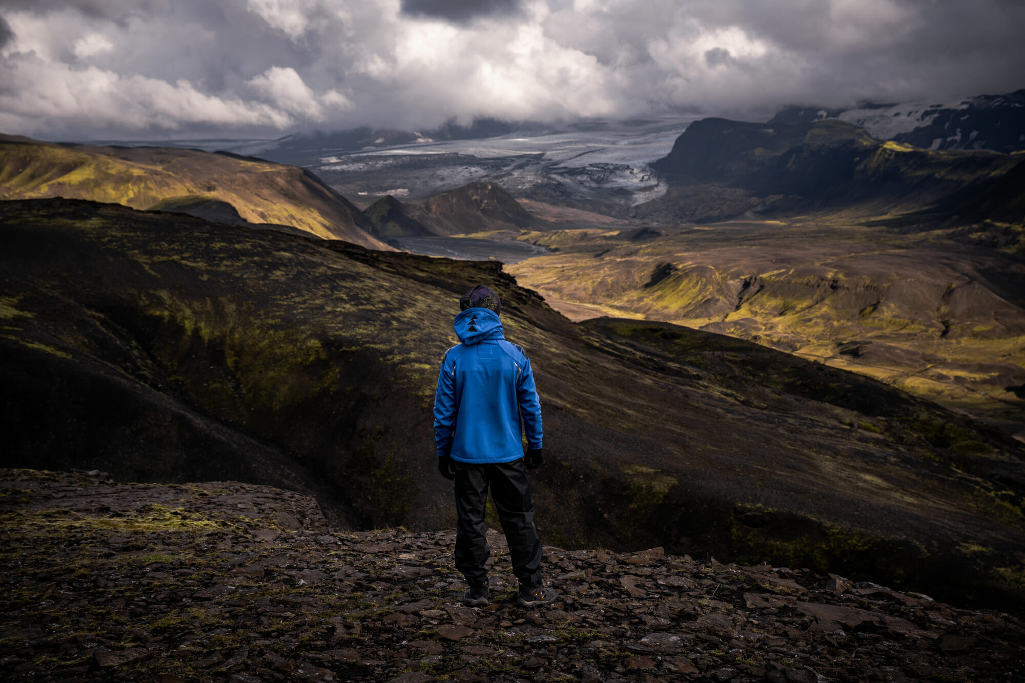 Participant sur le Laugavegur (Iceland Trail)