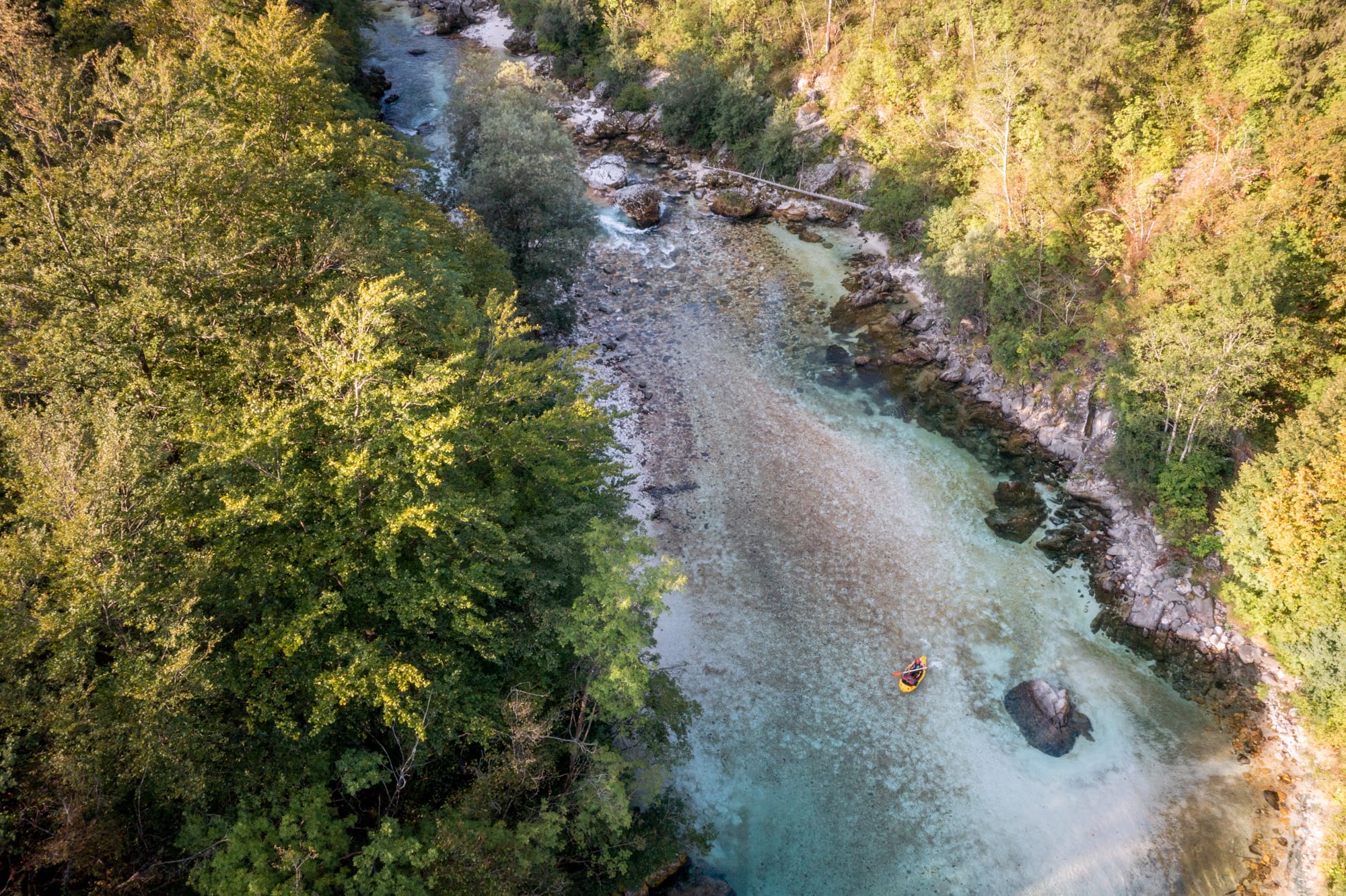 Packraft Trail Slovénie Packraft sur la Soča