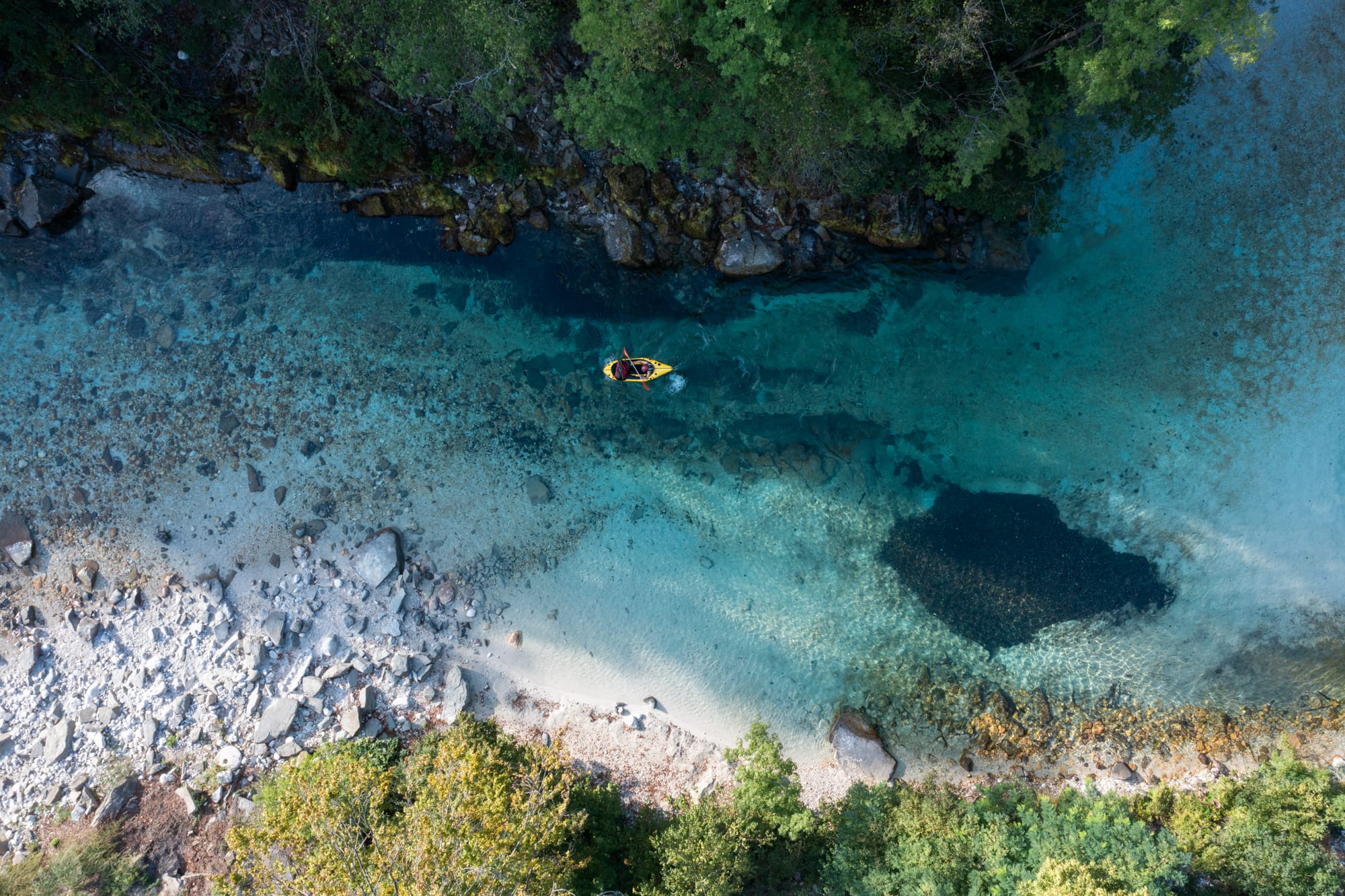 Packraft Trail en Slovénie sur la Soča