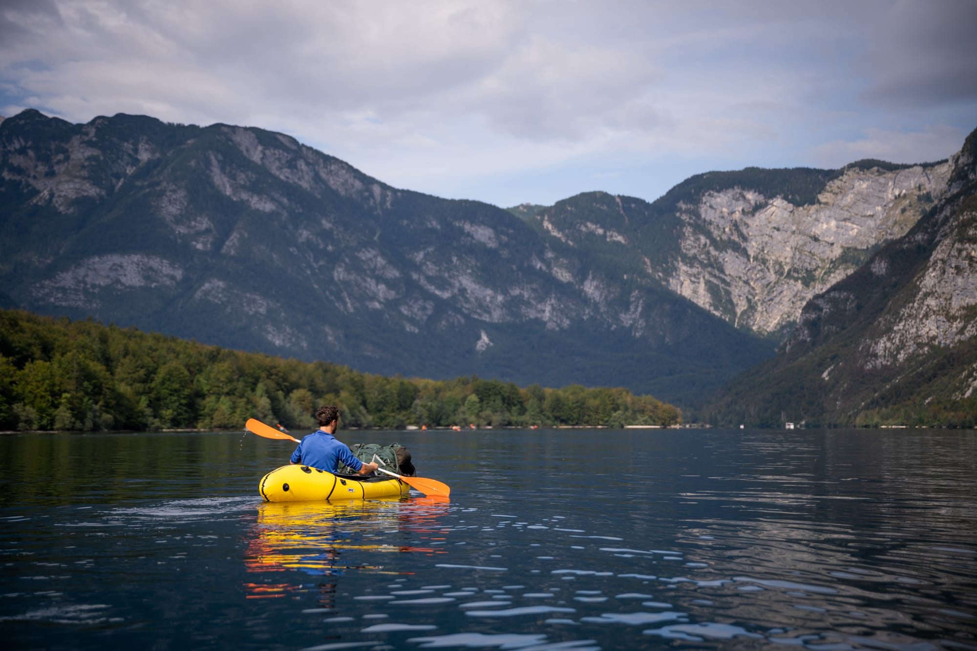 Packraft Trail en Slovénie sur le lac Bohinj