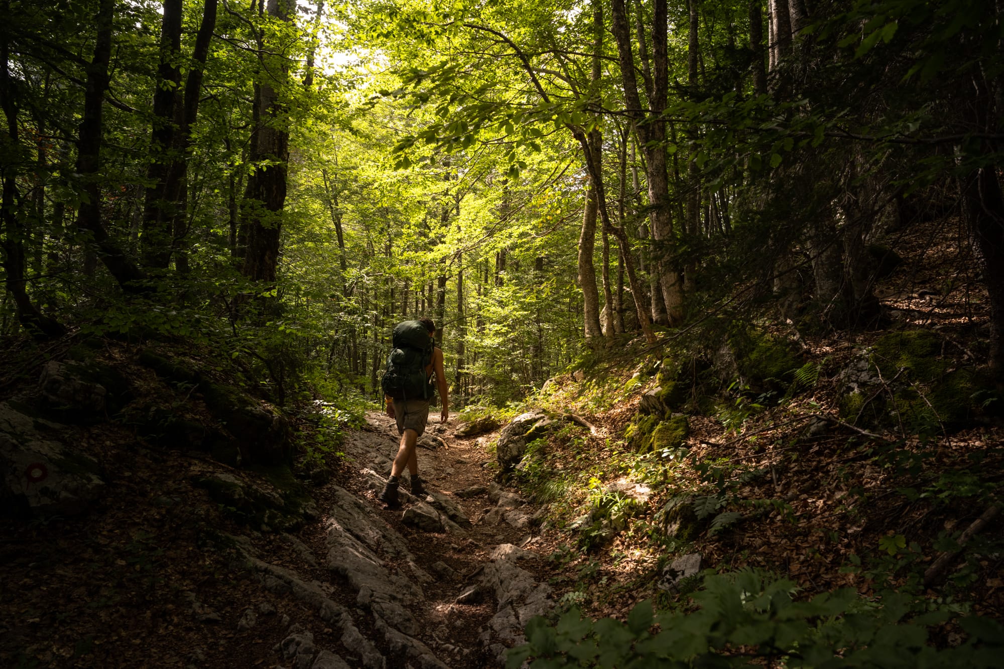 Randonnée dans le Triglav lors du Packraft Trail Slovénie