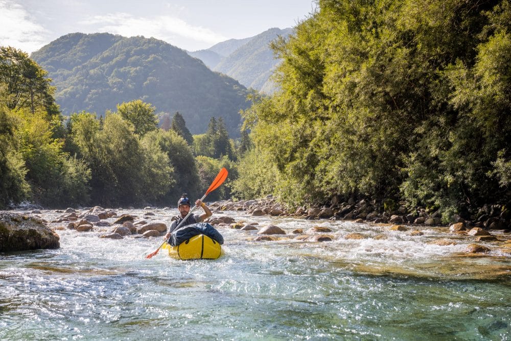 Packraft Trail Slovénie Packraft sur la Soča