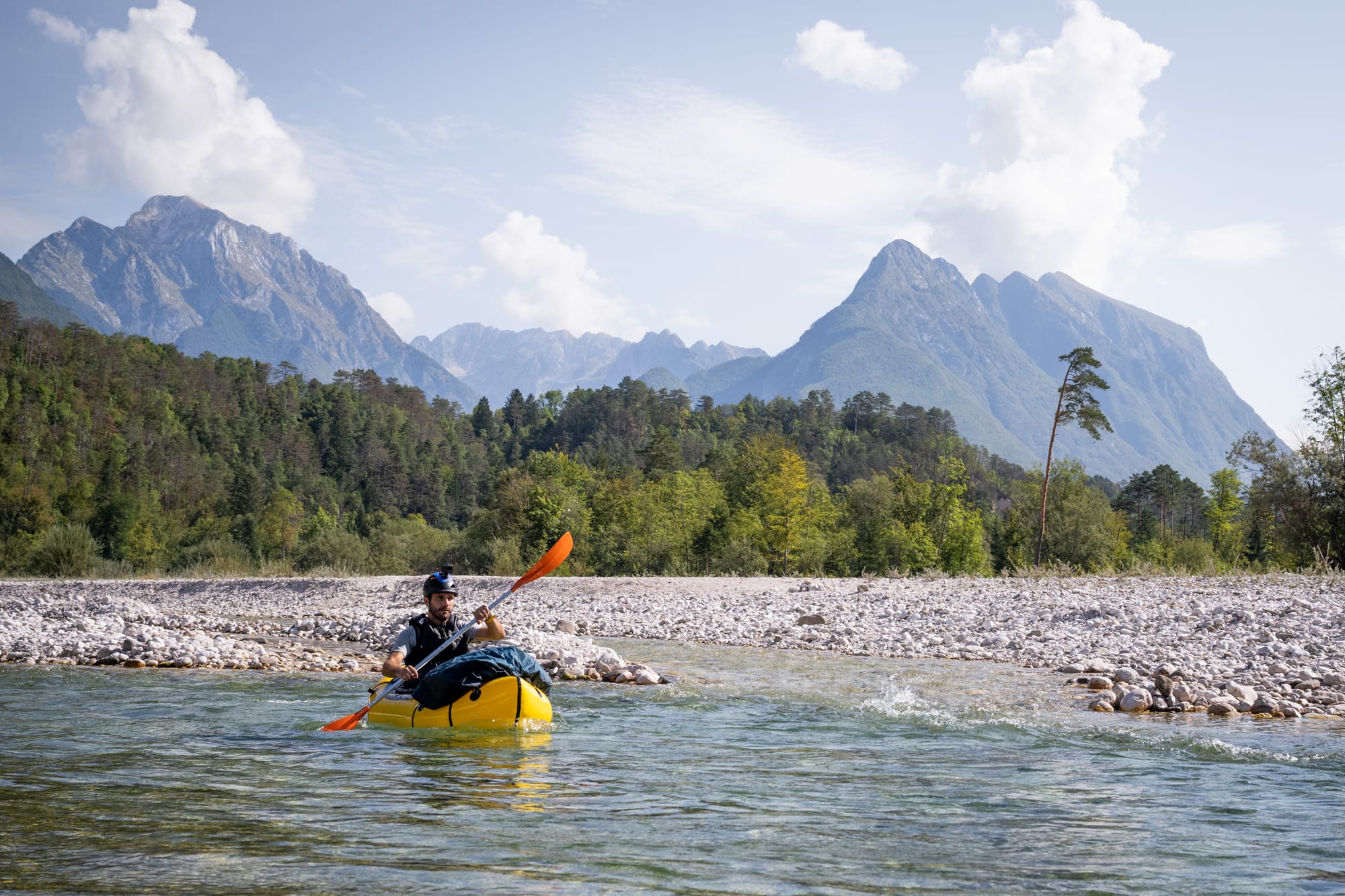 Packraft Trail Slovénie Packraft sur la Soča