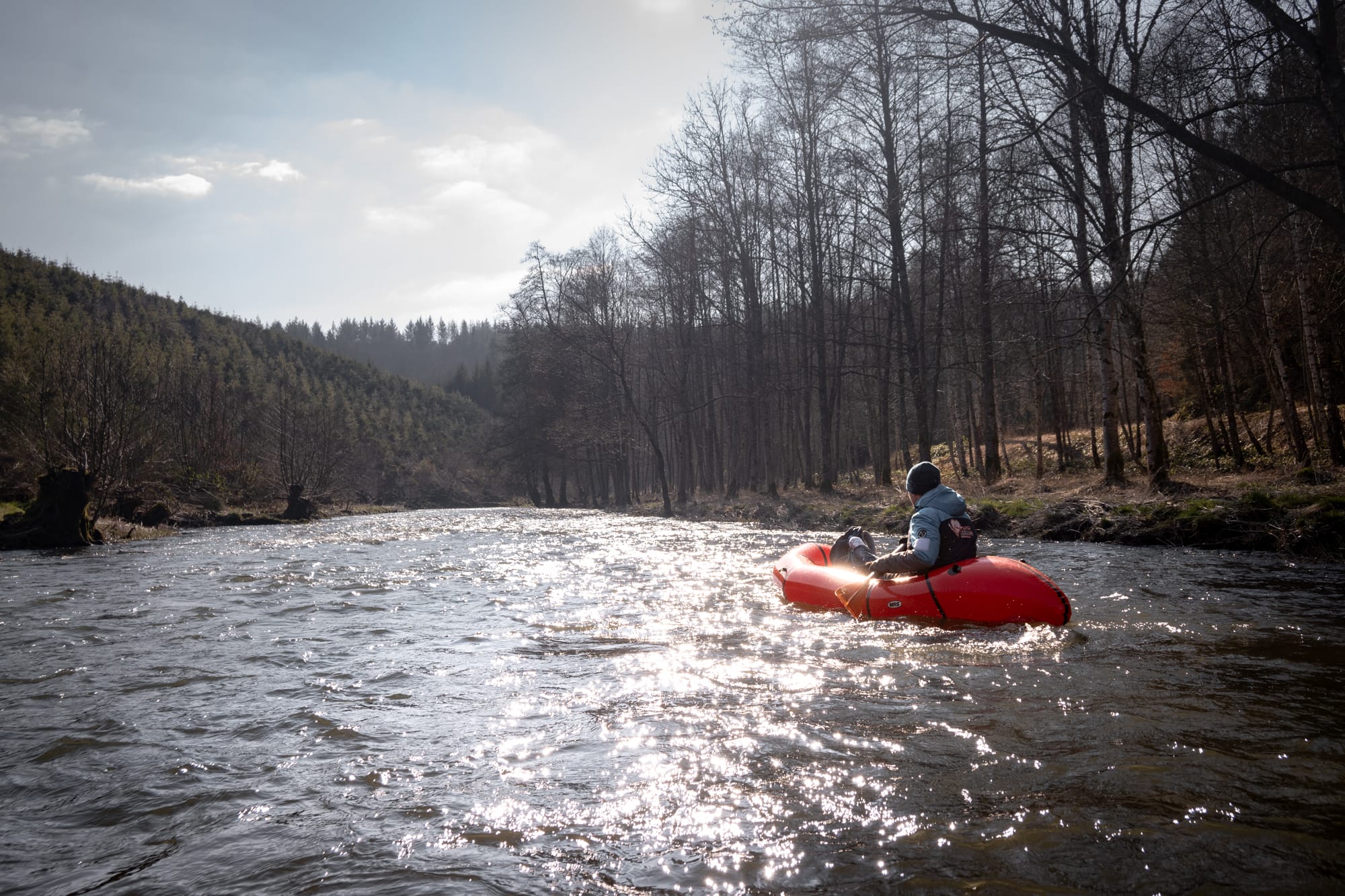 Packraft sur l'Ourthe orientale