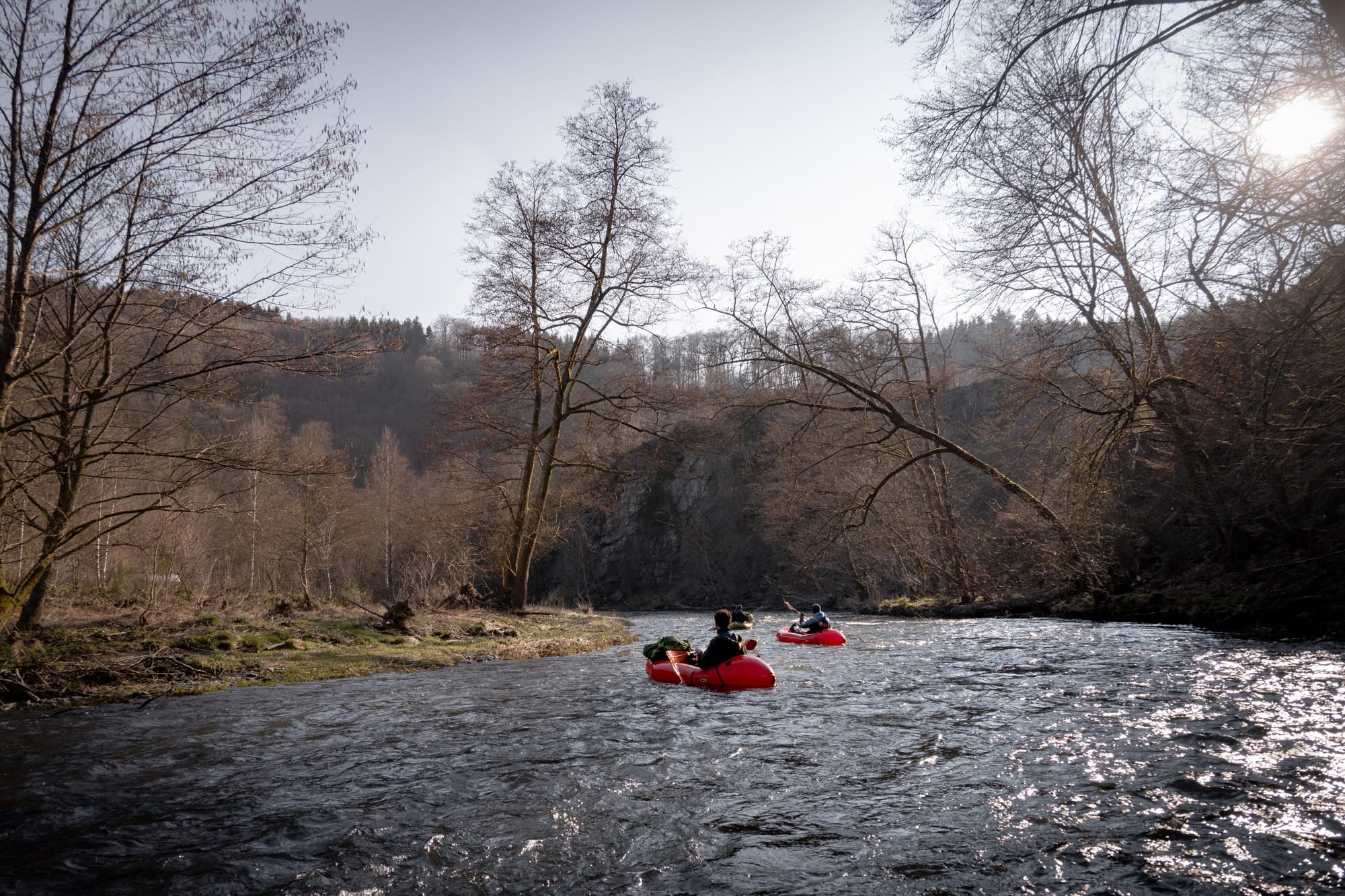 Packraft sur l'Ourthe orientale