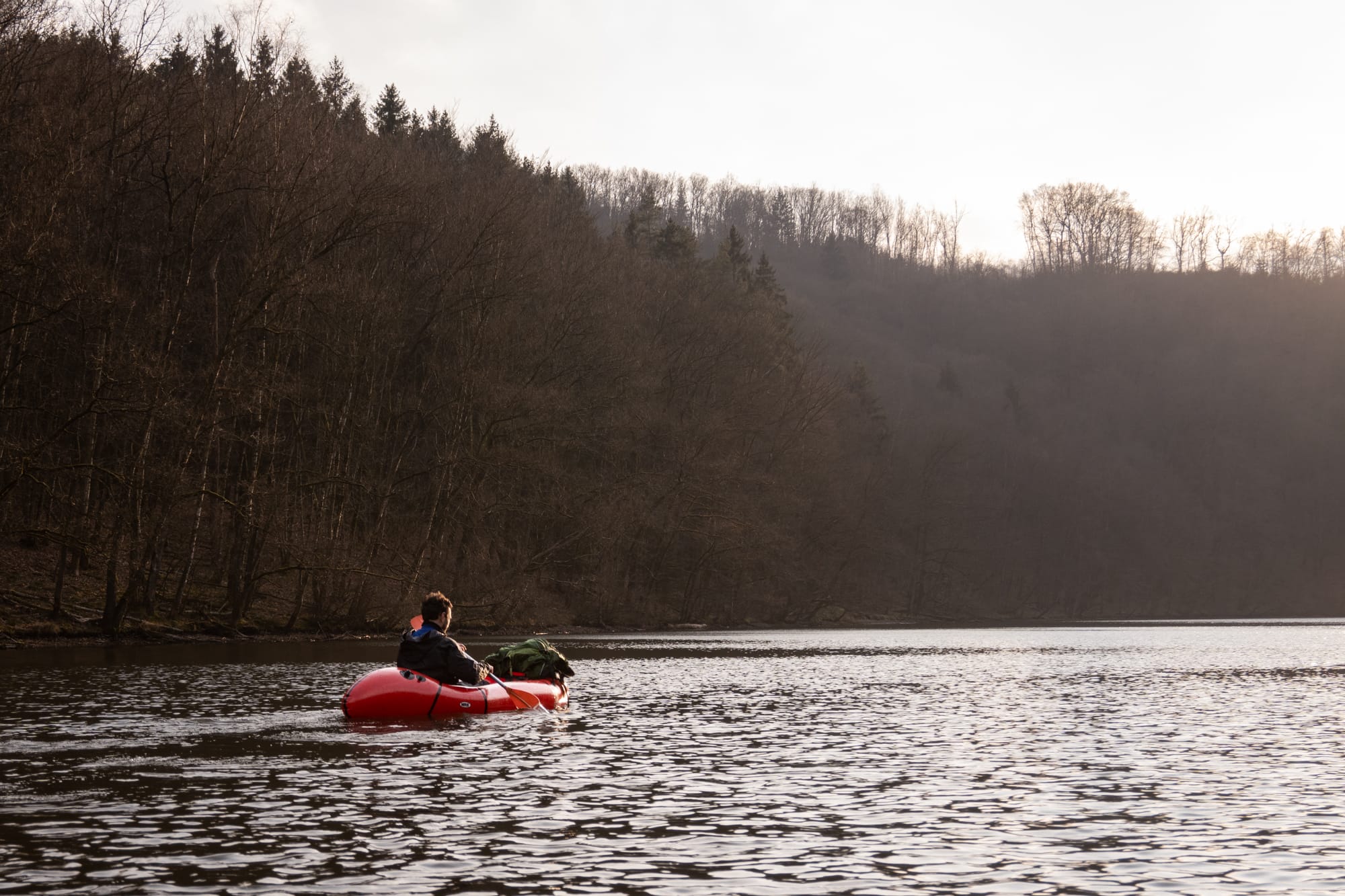 Packraft sur l'Ourthe orientale