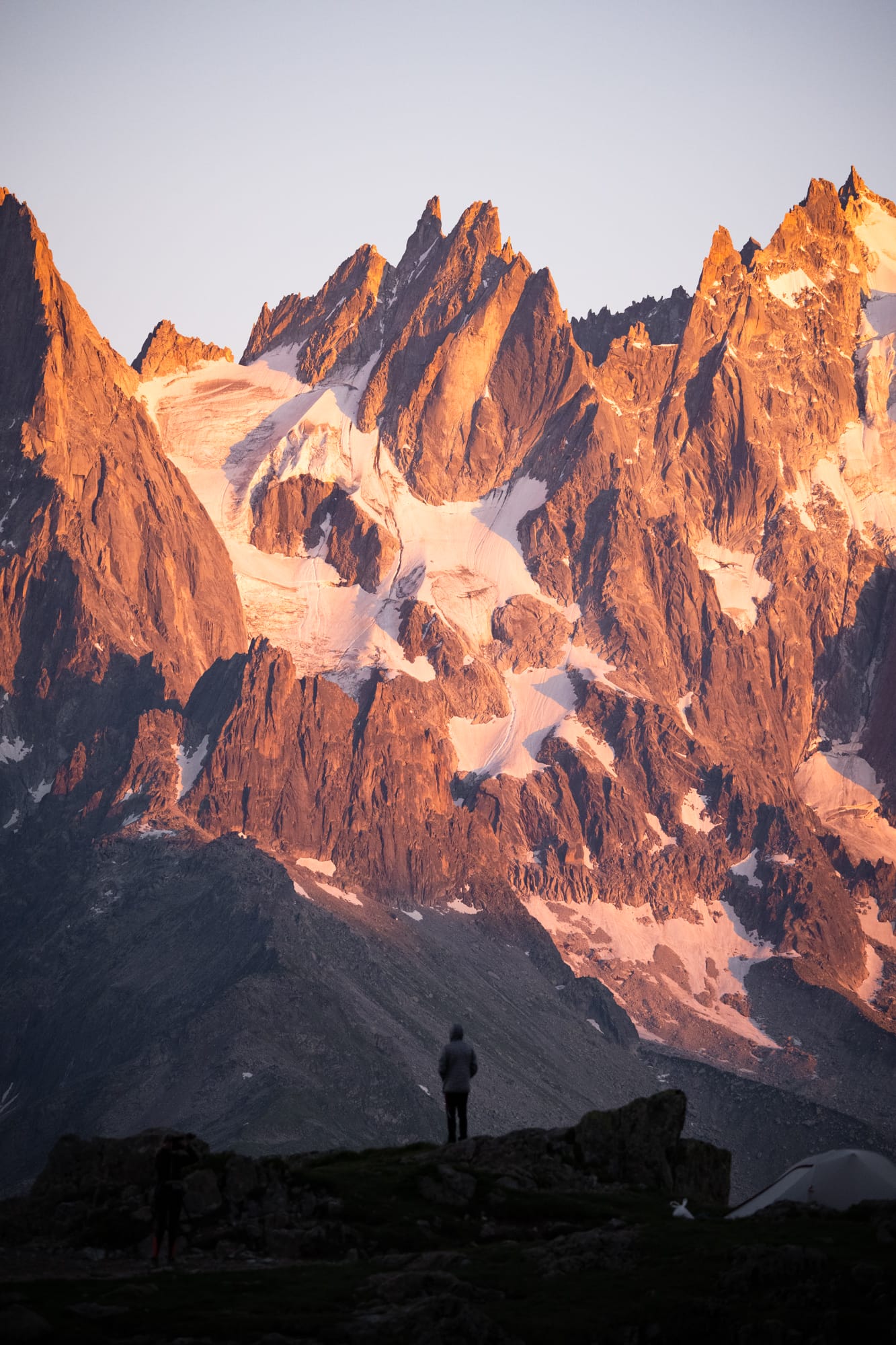 Crépuscule au lac des Chéserys